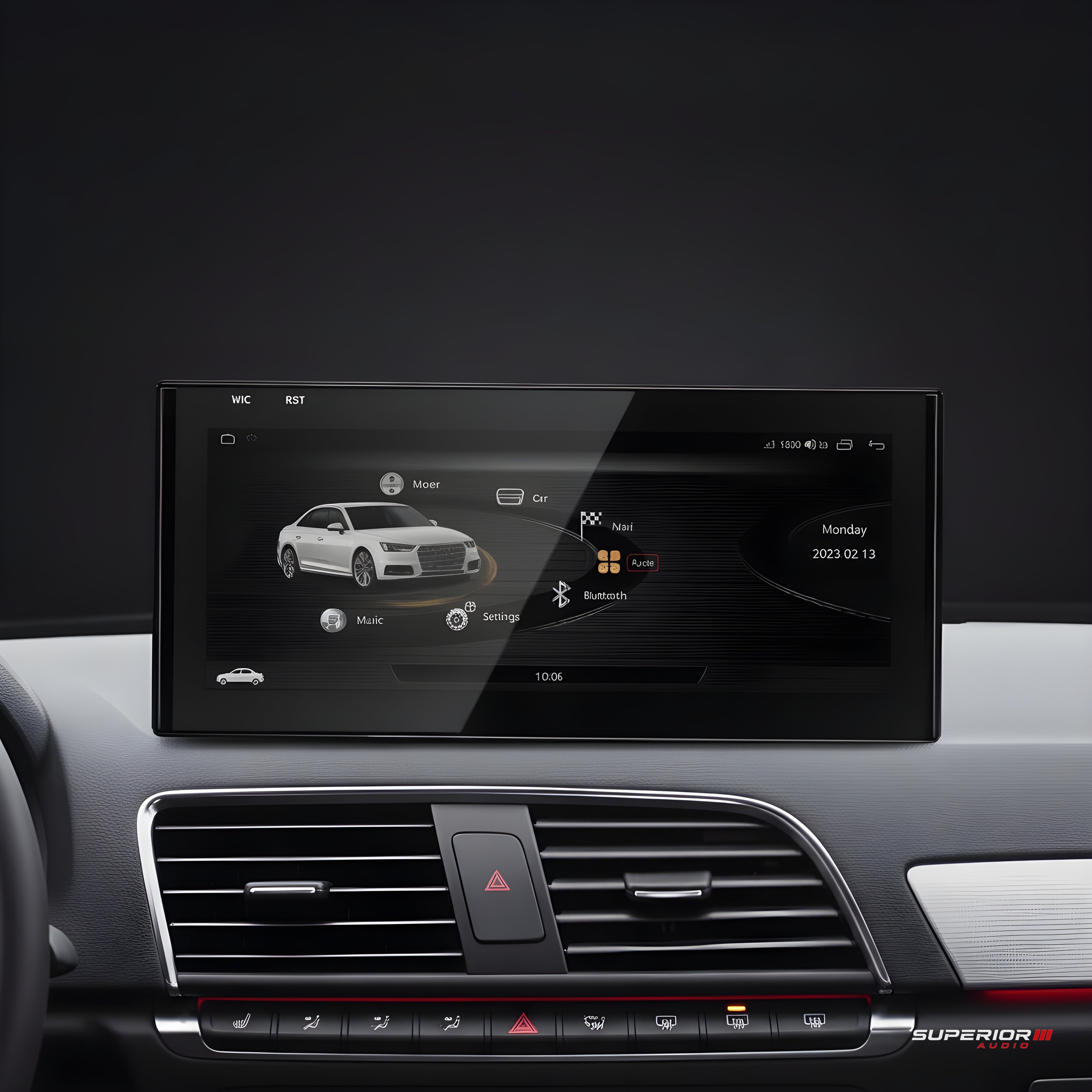 Superior Audio CarPlay unit in Audi Q3 2013-2018