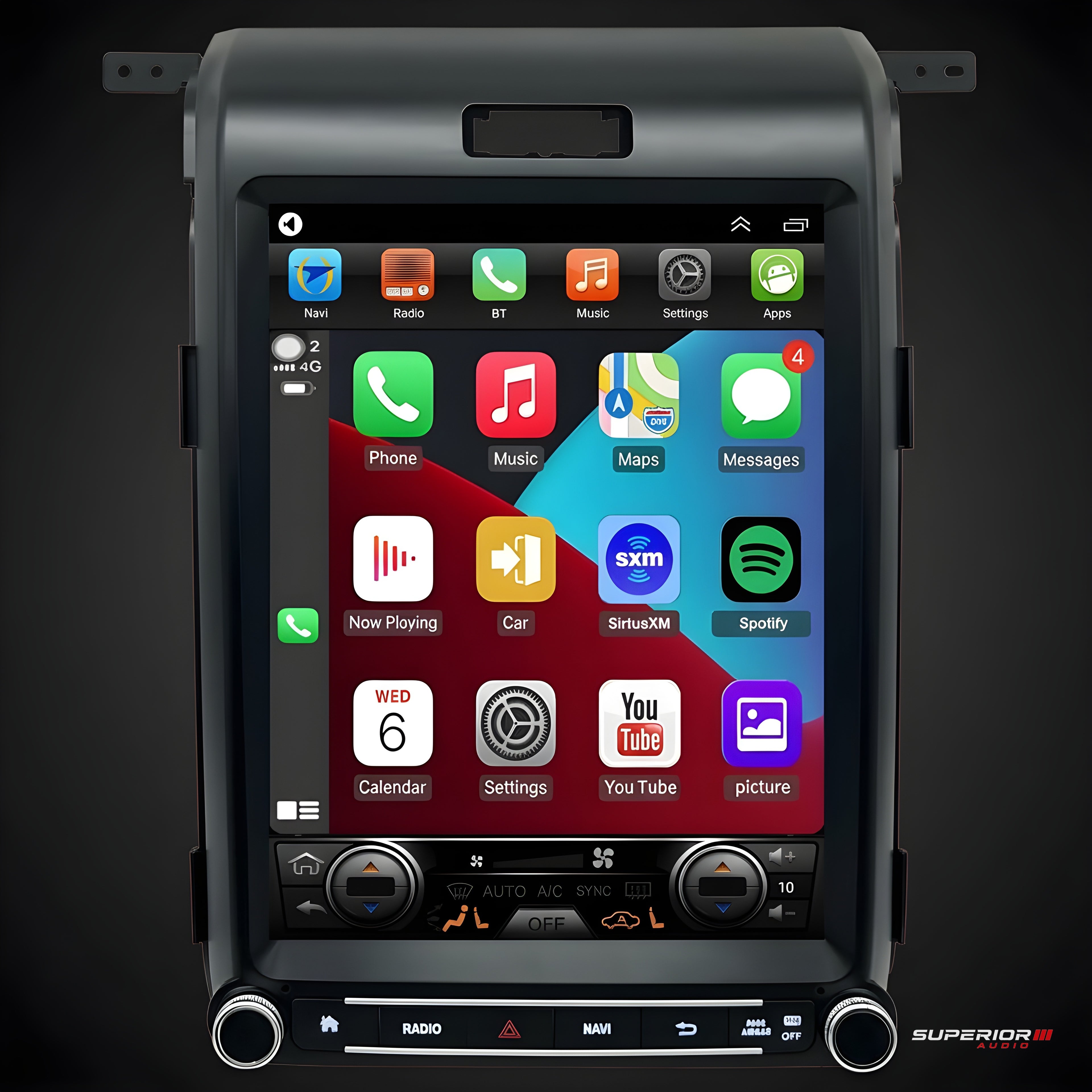 Superior Audio Tesla style CarPlay unit for 2013-2019 Ford F-150