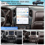 2019–2026 Chevrolet Silverado & GMC Sierra 15.6" Tesla-Style CarPlay Screen — Android 14, Retains OnStar