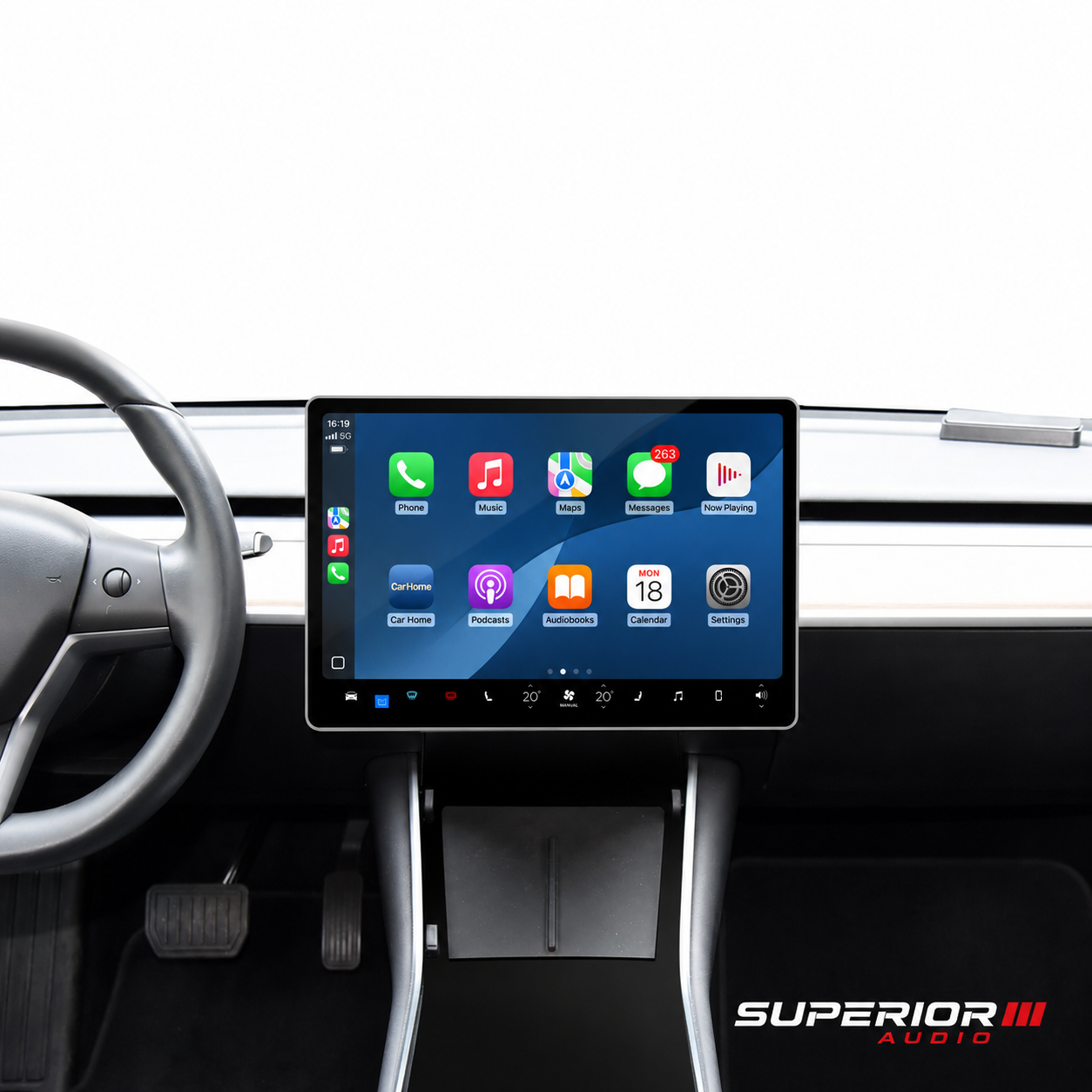 2019–2024 Tesla Model 3 & Model Y — Wireless CarPlay & Android Auto Adapter