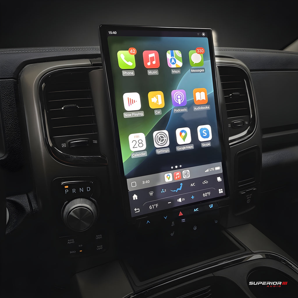 2013–2018 Dodge RAM 1500 Tesla-Style CarPlay Screen | 14.4  - Superior Audio premium install