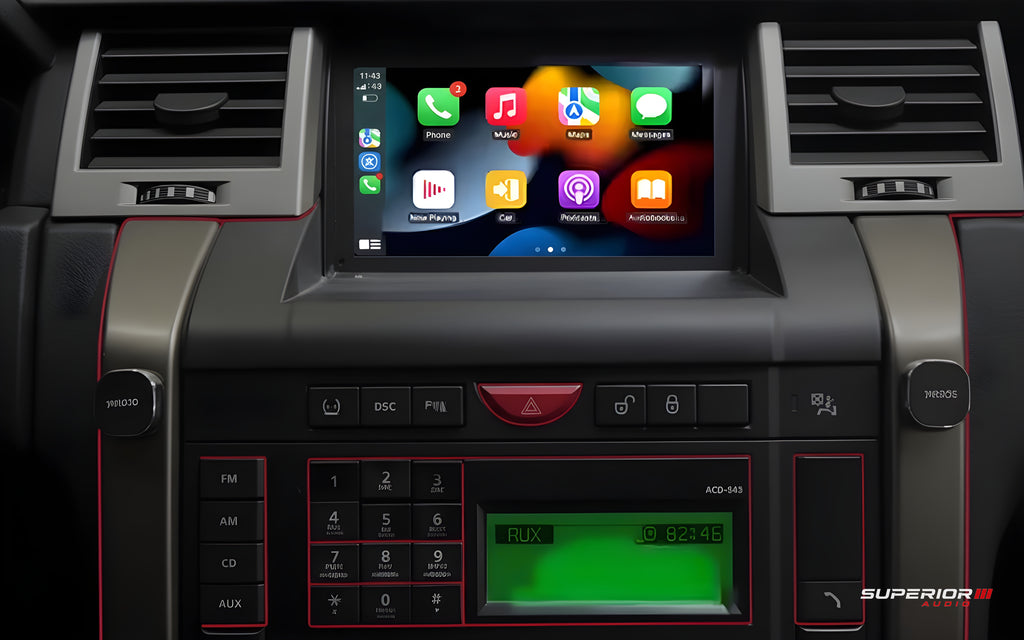 2004–2009 Land Rover Range Rover Sport Wireless CarPlay & An - Superior Audio premium install