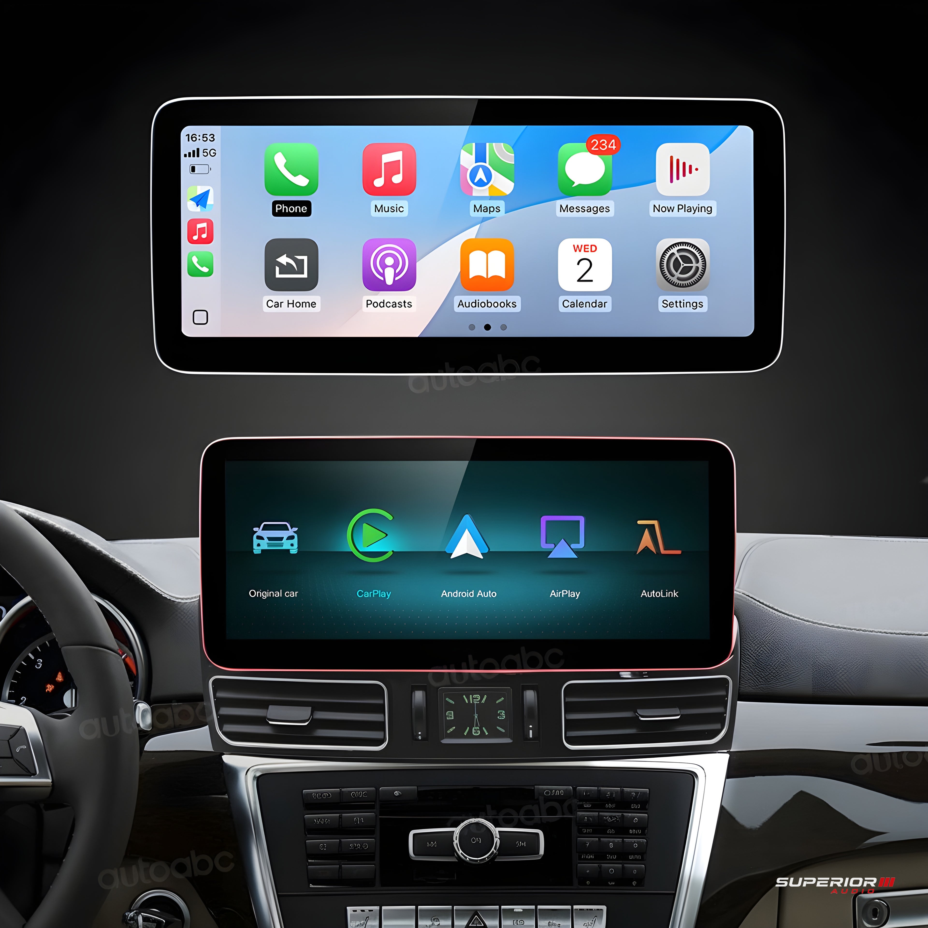 Mercedes-Benz ML & GL (NTG4.5) — 12.3 Wireless CarPlay & An - Superior Audio premium install